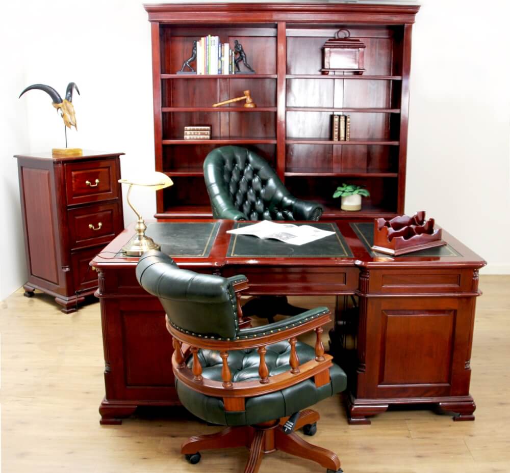Victorian Small Partners Desk Wohlers