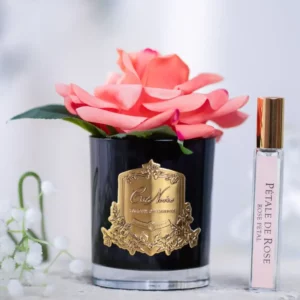 CÔTE NOIRE Single Rose Black Vase